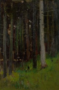 Dos en el bosque de Laszlo Mednyanszky